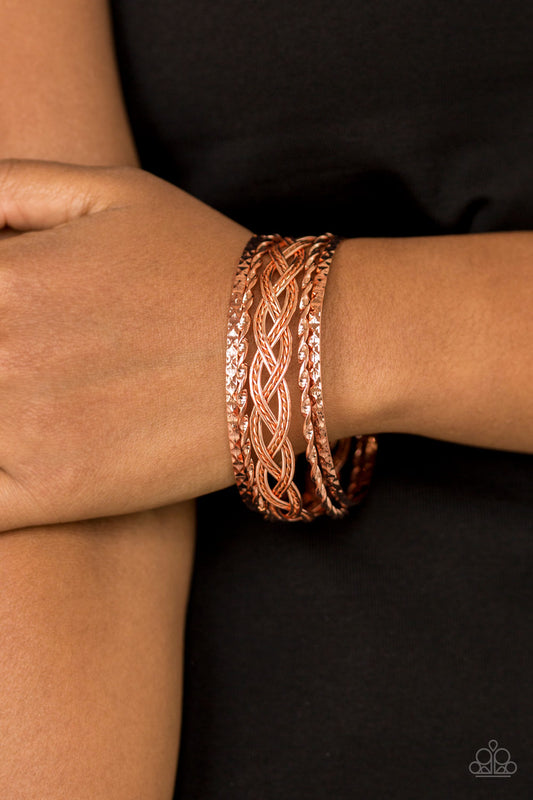 Straight Street Copper Bracelet - Paparazzi Accessories