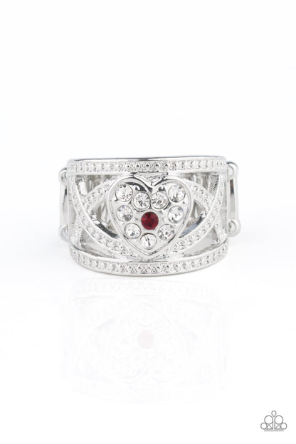 Sweetly Sweetheart Red Ring - Paparazzi Accessories