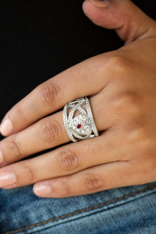 Sweetly Sweetheart Red Ring - Paparazzi Accessories