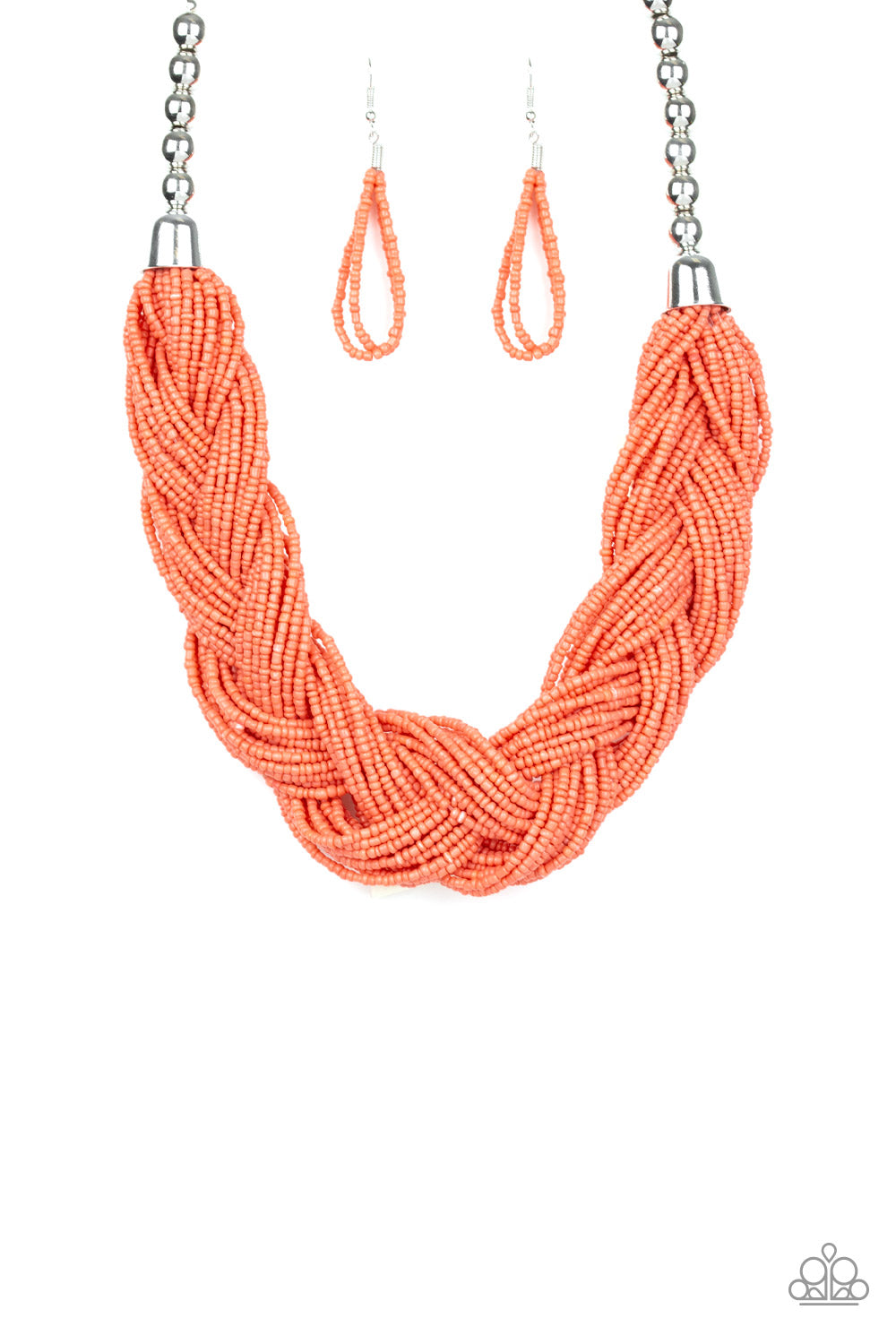 The Great Outback Orange Seed Bead Necklace - Paparazzi Accessories