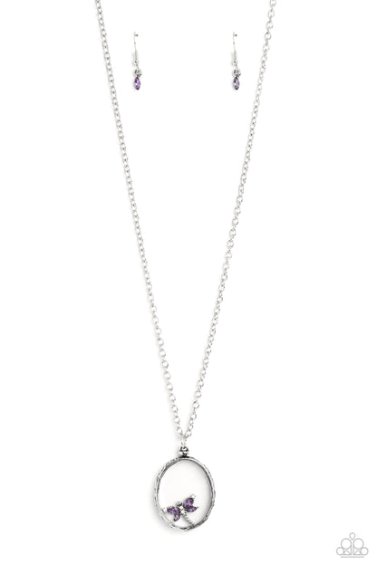 Dynamic Dragonfly Purple Necklace - Paparazzi Accessories