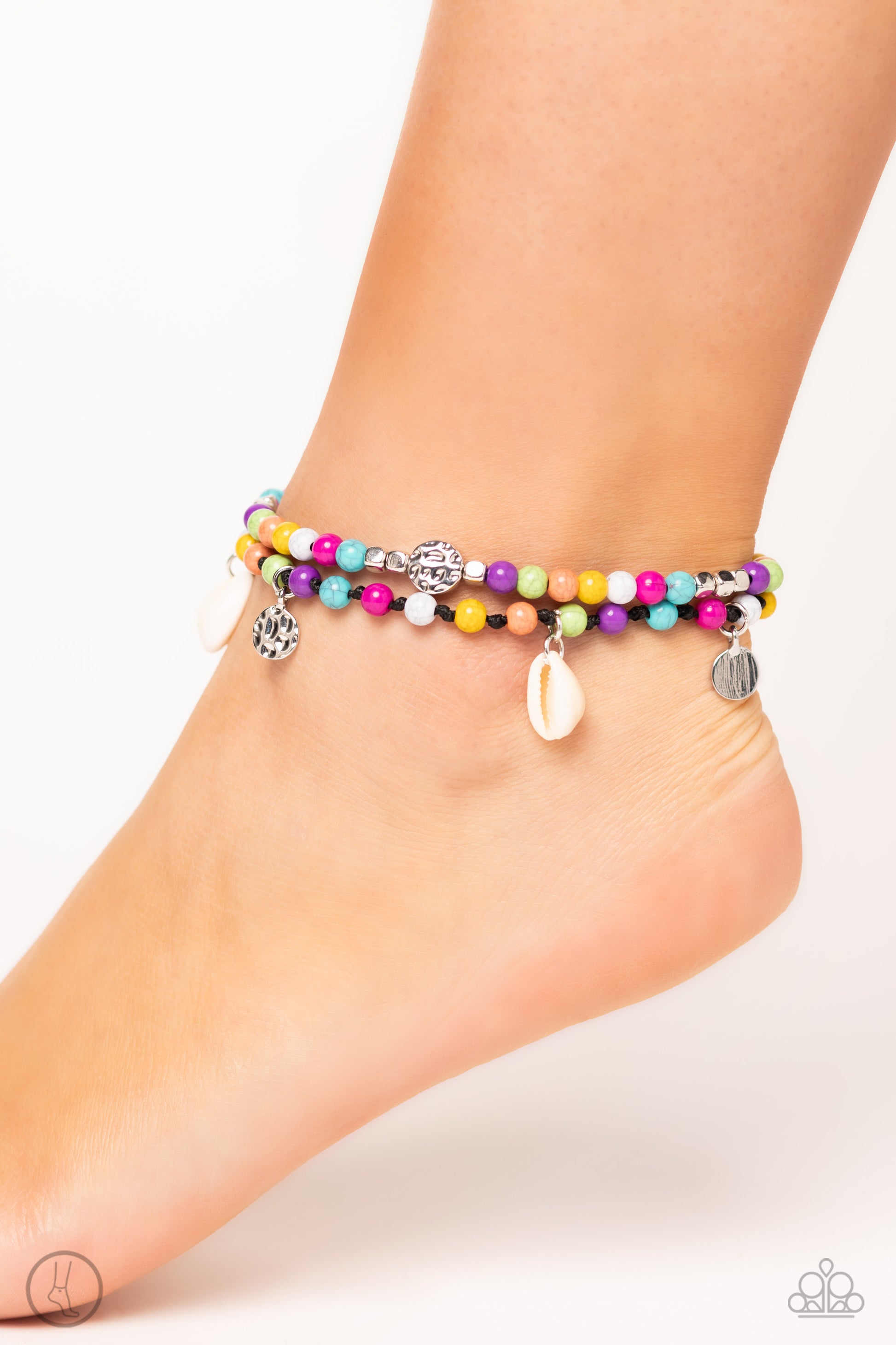 Buy and SHELL Multi Anklet - Paparazzi Accessories