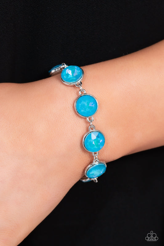 Enchanted Emblems Blue Bracelet - Paparazzi Accessories