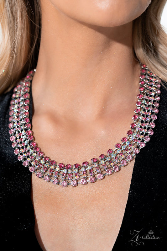 Flirtatious Pink 2023 Zi Collection Necklace - Paparazzi Accessories