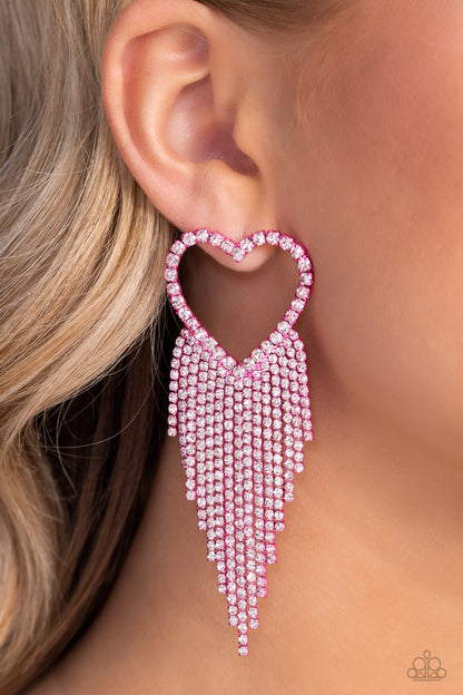 Sumptuous Sweethearts Pink Heart Earring Mystery Pack - Paparazzi Accessories