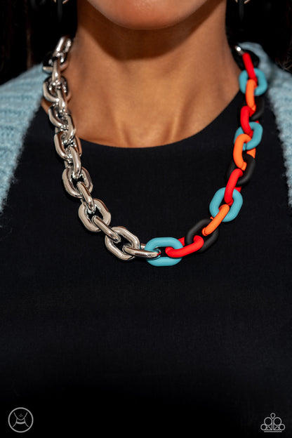 Contrasting Couture Black Necklace - Paparazzi Accessories