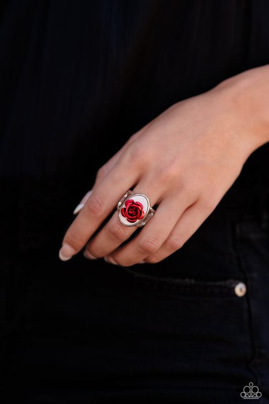 ROSE to My Heart Red Ring - Paparazzi Accessories
