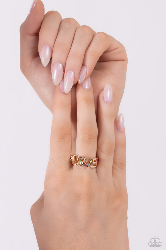 Unlimited Love Gold Inspirational Ring - Paparazzi Accessories