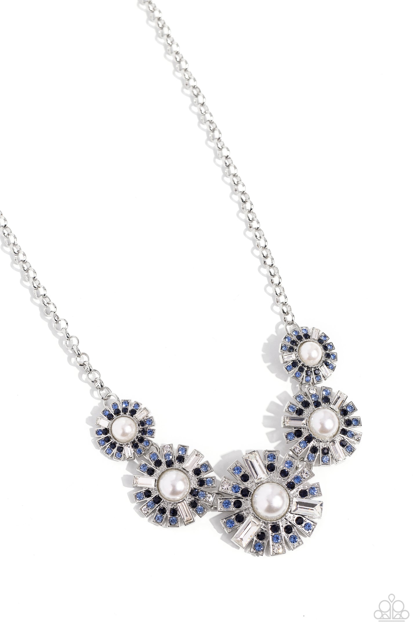 Gatsby Gallery Blue Pearl Necklace & Bracelet Set - Paparazzi Accessories