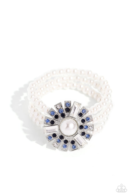 Gifted Gatsby Blue Pearl Bracelet - Paparazzi Accessories