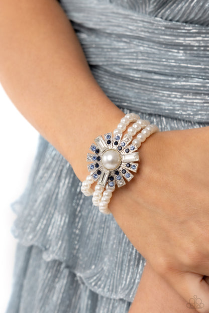Gifted Gatsby Blue Pearl Bracelet - Paparazzi Accessories