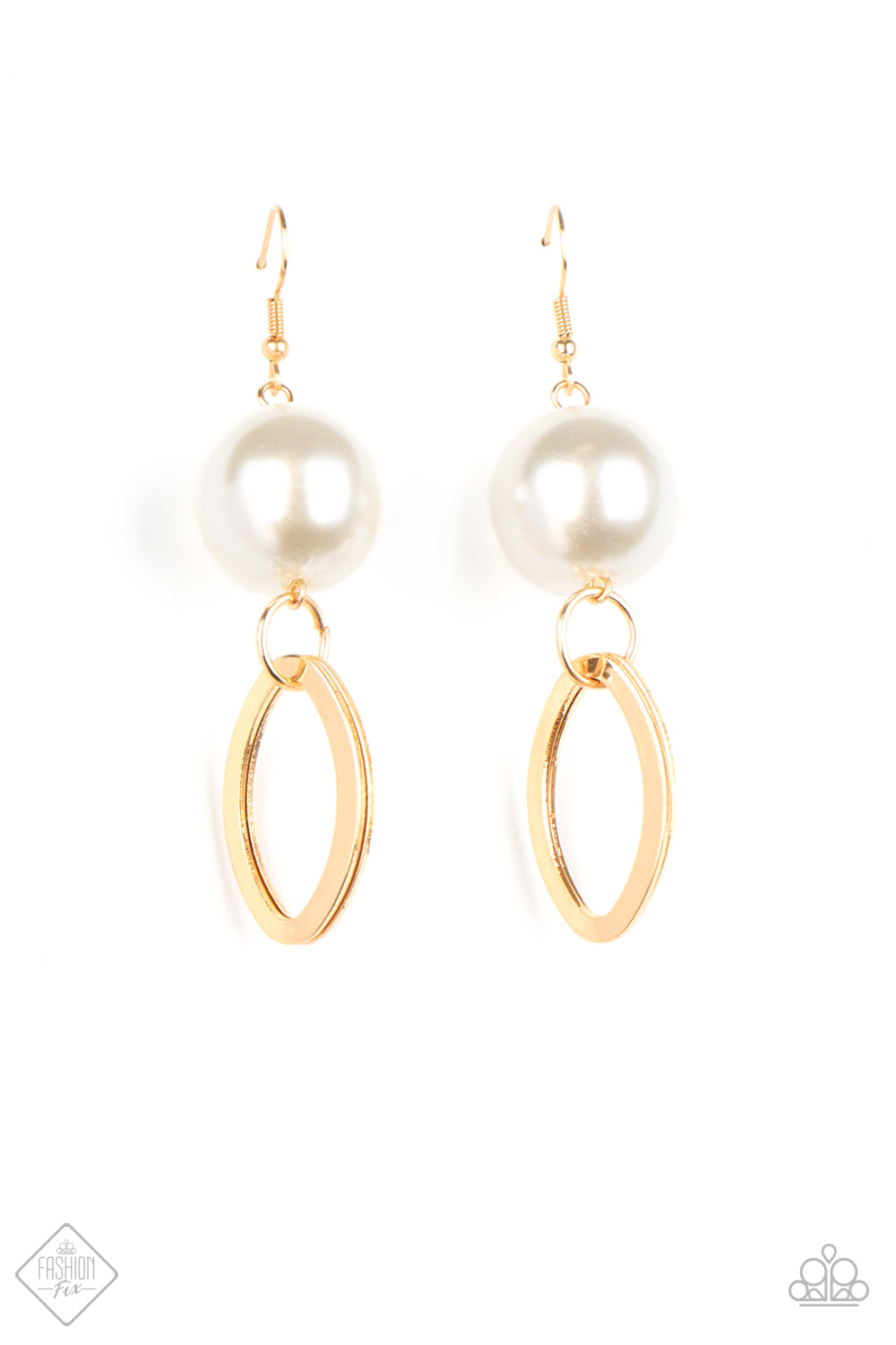 Big Spender Shimmer Gold Earring - Paparazzi Accessories