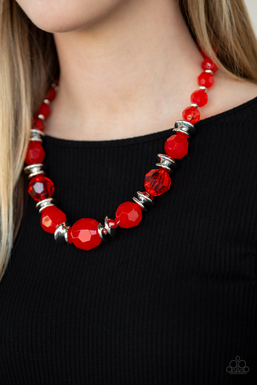 Dine and Dash Red Necklace - Paparazzi Accessories