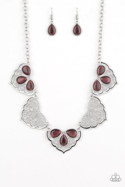 East Coast Essence Purple Moonstone Necklace - Paparazzi Accessories