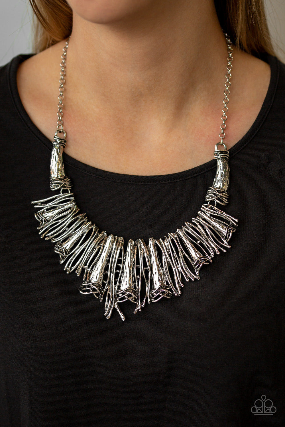 In The MANE-stream Silver Necklace - Paparazzi Accessories