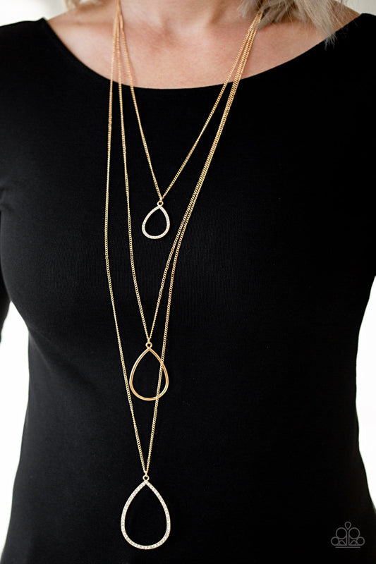 Make The World Sparkle Gold Necklace - Paparazzi Accessories