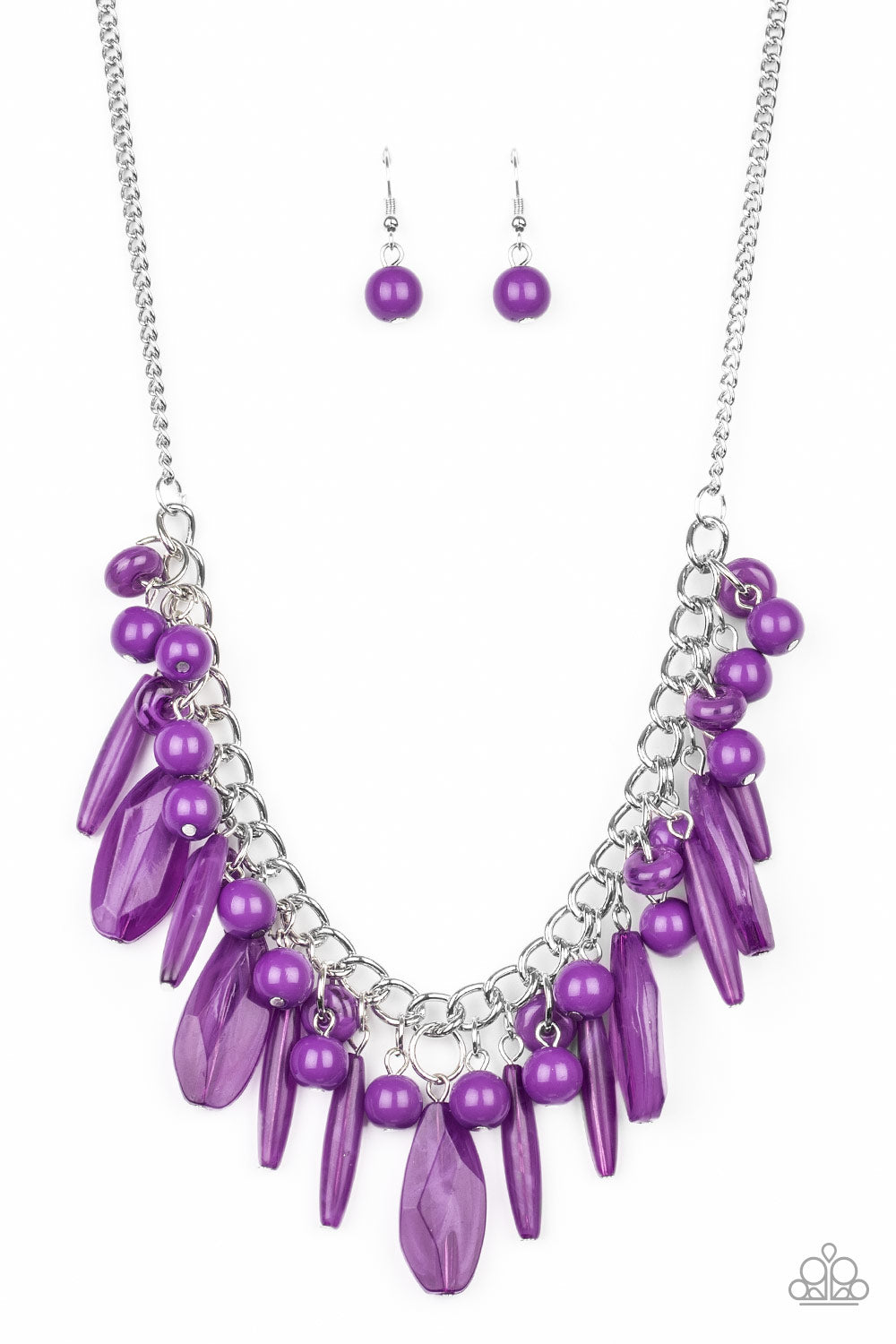 Miami Martinis Purple Necklace - Paparazzi Accessories
