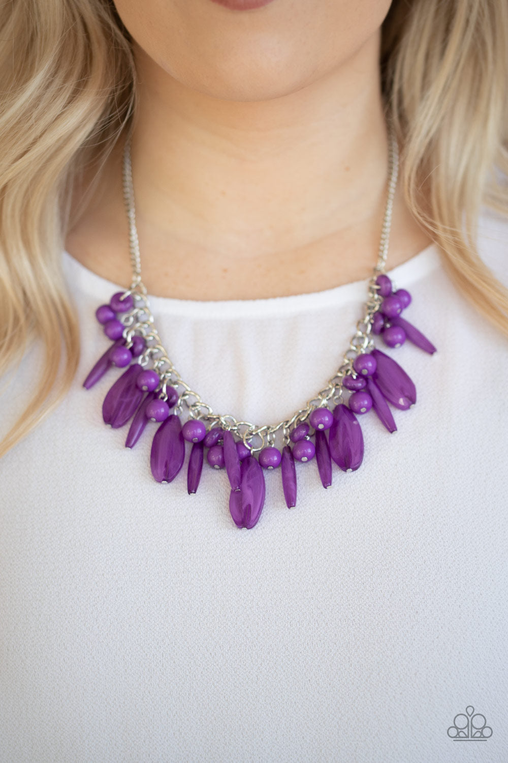 Miami Martinis Purple Necklace - Paparazzi Accessories