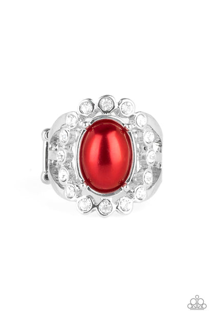 Sugar-Coated Splendor Red Ring - Paparazzi Accessories - jazzy-jewels-gems