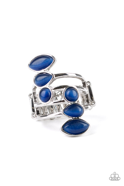 Wraparound Radiance Blue Cat's Eye Ring - Paparazzi Accessories