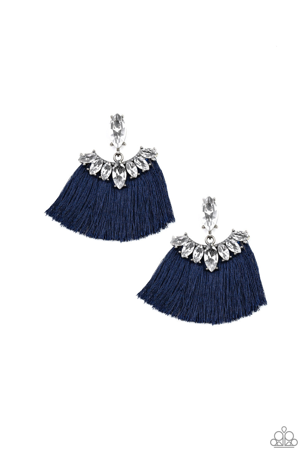 Formal Flair Blue Fringe Earring - Paparazzi Accessories