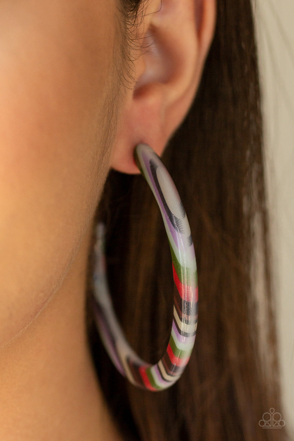HAUTE-Blooded Multi Hoop Earring - Paparazzi Accessories
