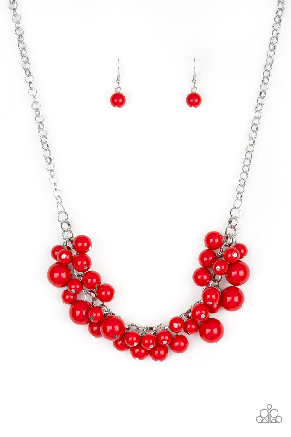 Walk This BROADWAY Red Necklace - Paparazzi Accessories