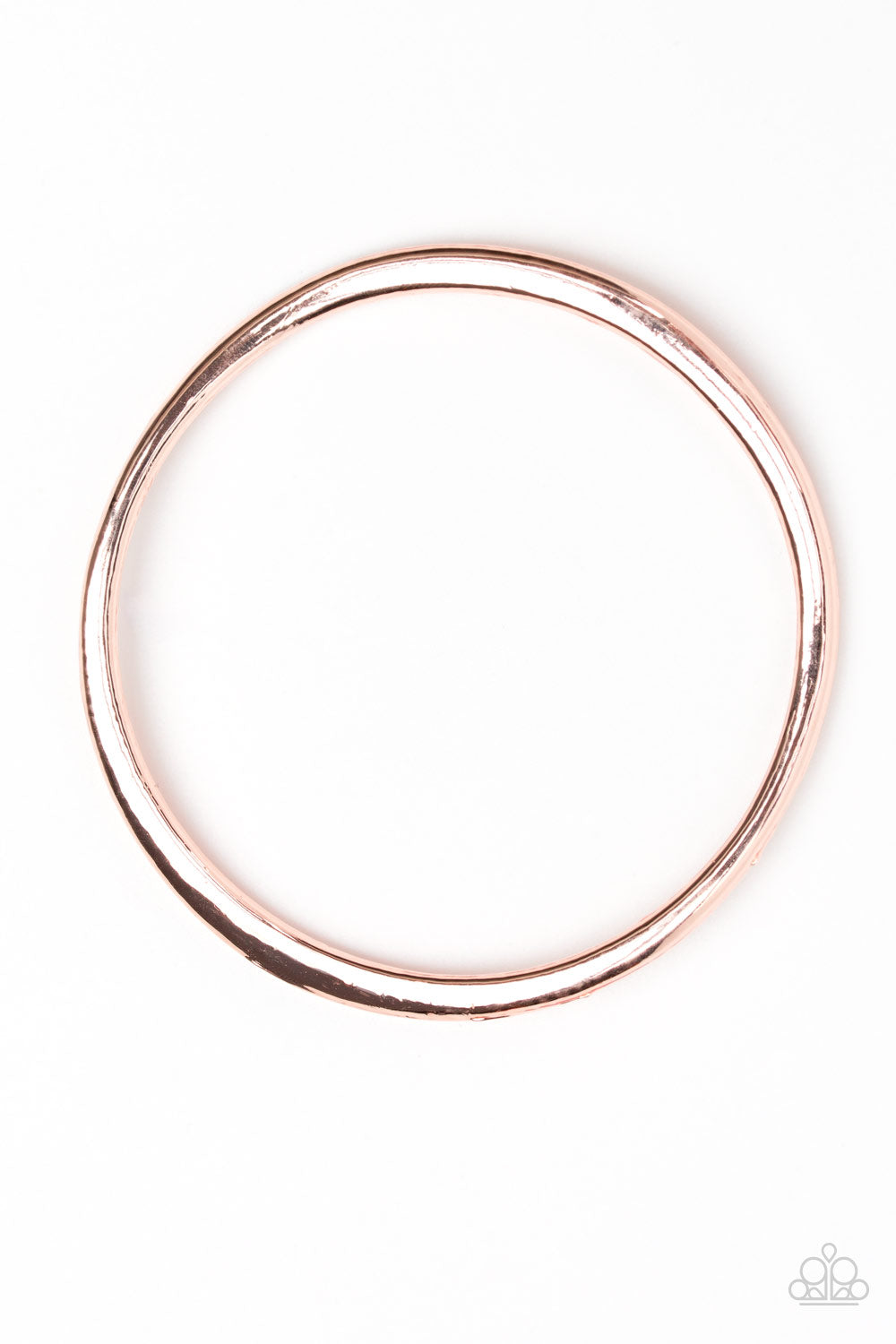 Awesomely Asymmetrical Rose Gold Bangle Bracelet - Paparazzi Accessories