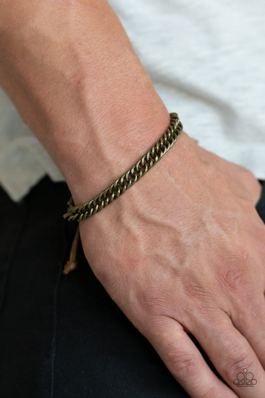 AWOL Brass Urban Bracelet - Paparazzi Accessories