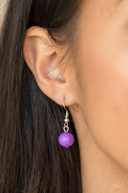 Friday Night Fringe Purple Necklace - Paparazzi Accessories