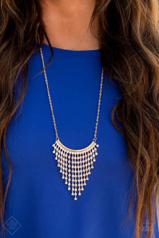 Glitter Bomb Gold Necklace - Paparazzi Accessories