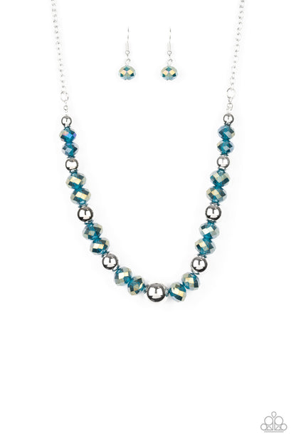 Jewel Jam Blue Necklace - Paparazzi Accessories