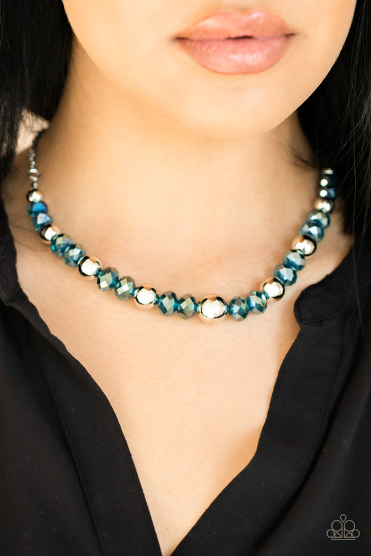 Jewel Jam Blue Necklace - Paparazzi Accessories