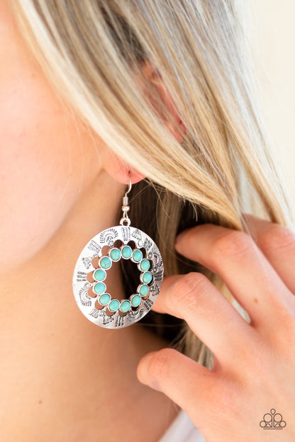 Organically Omega Blue Earring - Paparazzi Accessories