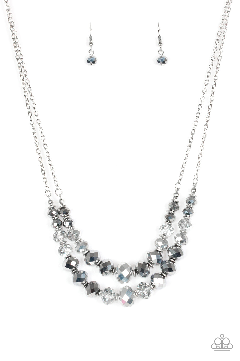 Strikingly Spellbinding Silver Necklace - Paparazzi Accessories