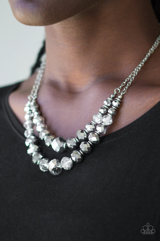 Strikingly Spellbinding Silver Necklace - Paparazzi Accessories