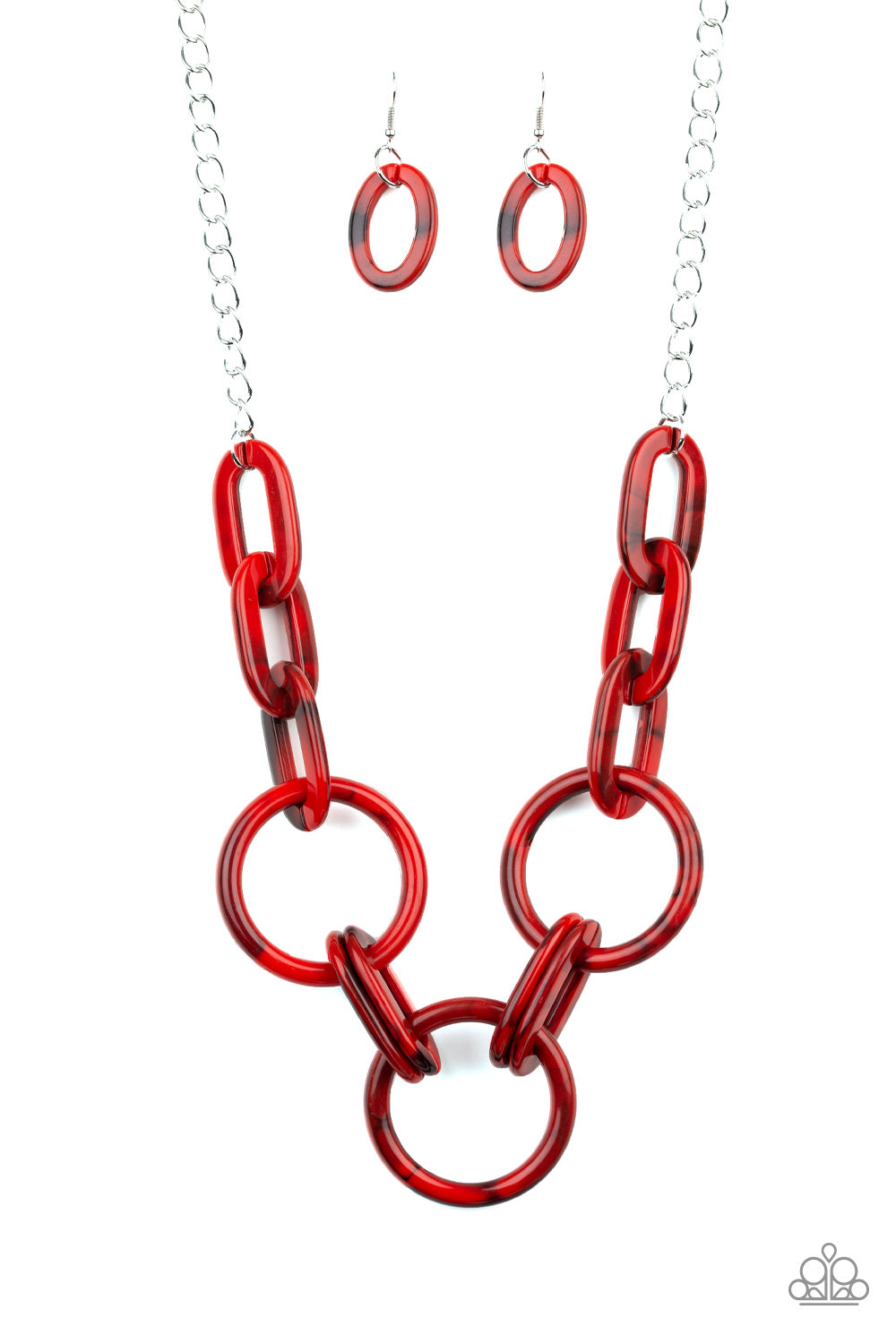 Turn Up The Heat Red Necklace - Paparazzi Accessories - jazzy-jewels-gems
