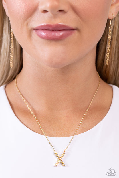 Leave Your Initials Gold Necklace - Paparazzi Accessories
