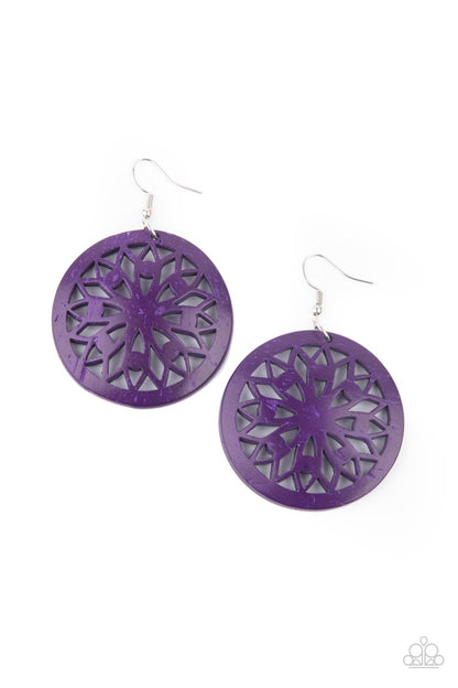 Ocean Canopy Purple Earring - Paparazzi Accessories (TF)