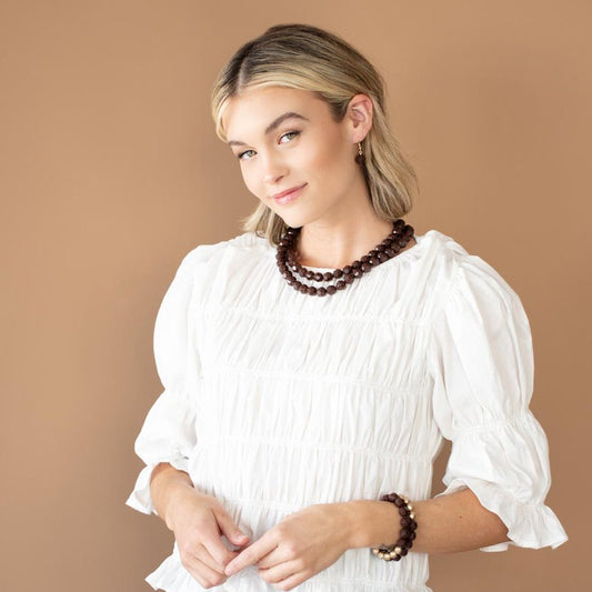 Greco Getaway Brown Necklace & Bracelet Set - Paparazzi Accessories