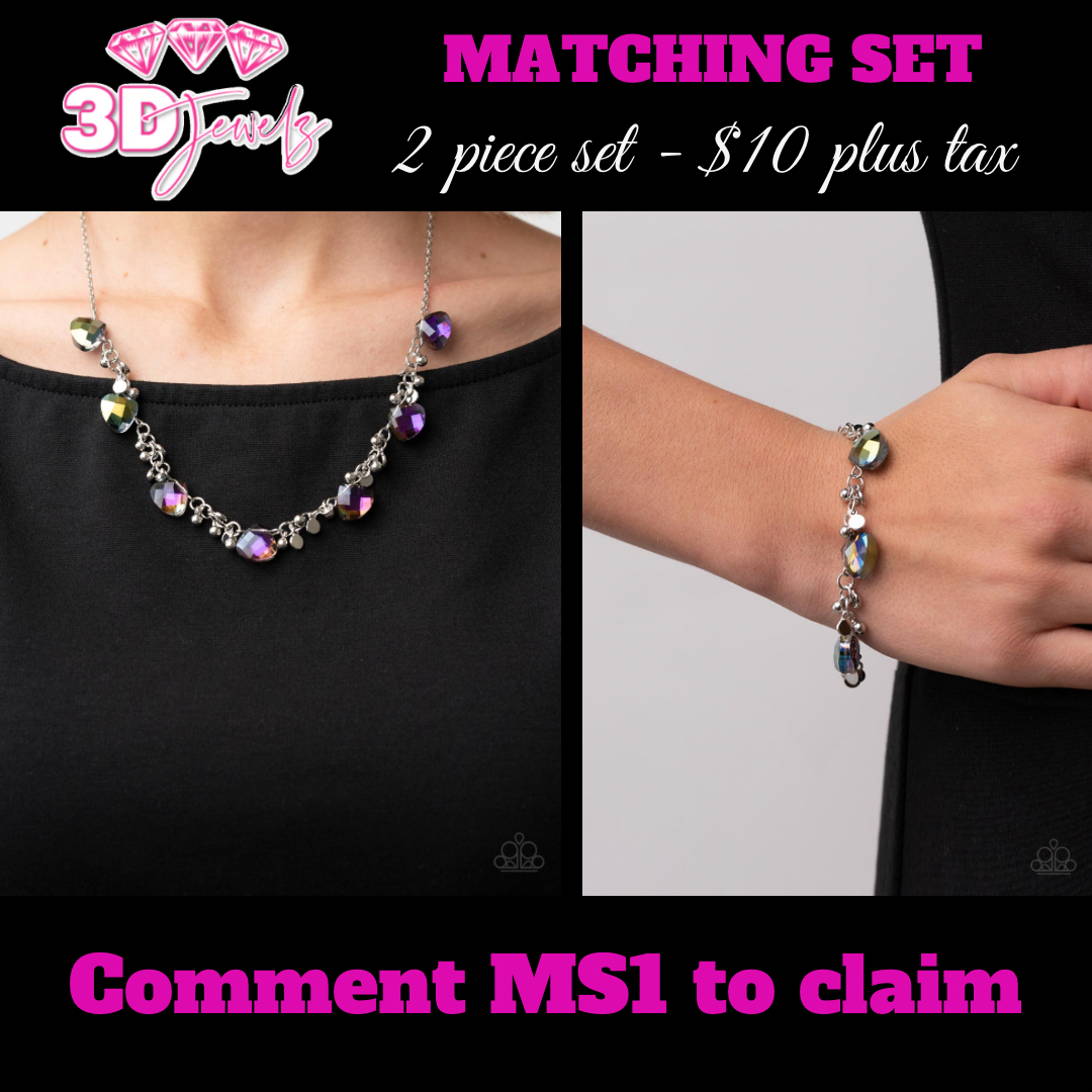 Sassy Super Nova & Super Nova Nouveau Multi Necklace & Bracelet Set - Paparazzi Accessories