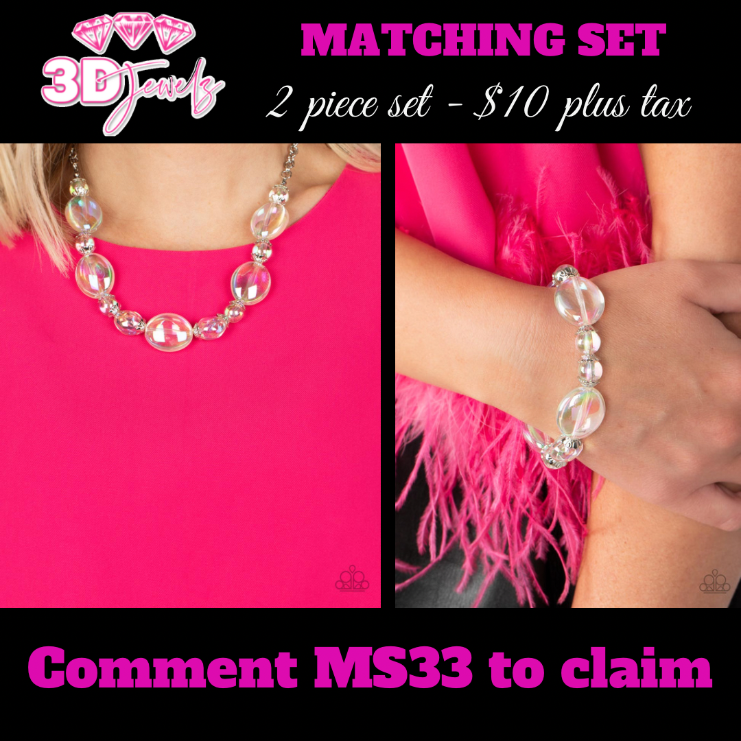 Prismatic Magic Multi Necklace & Bracelet Set - Paparazzi Accessories